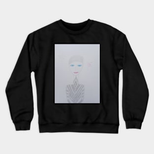 Sabine Unique Portrait Art Crewneck Sweatshirt